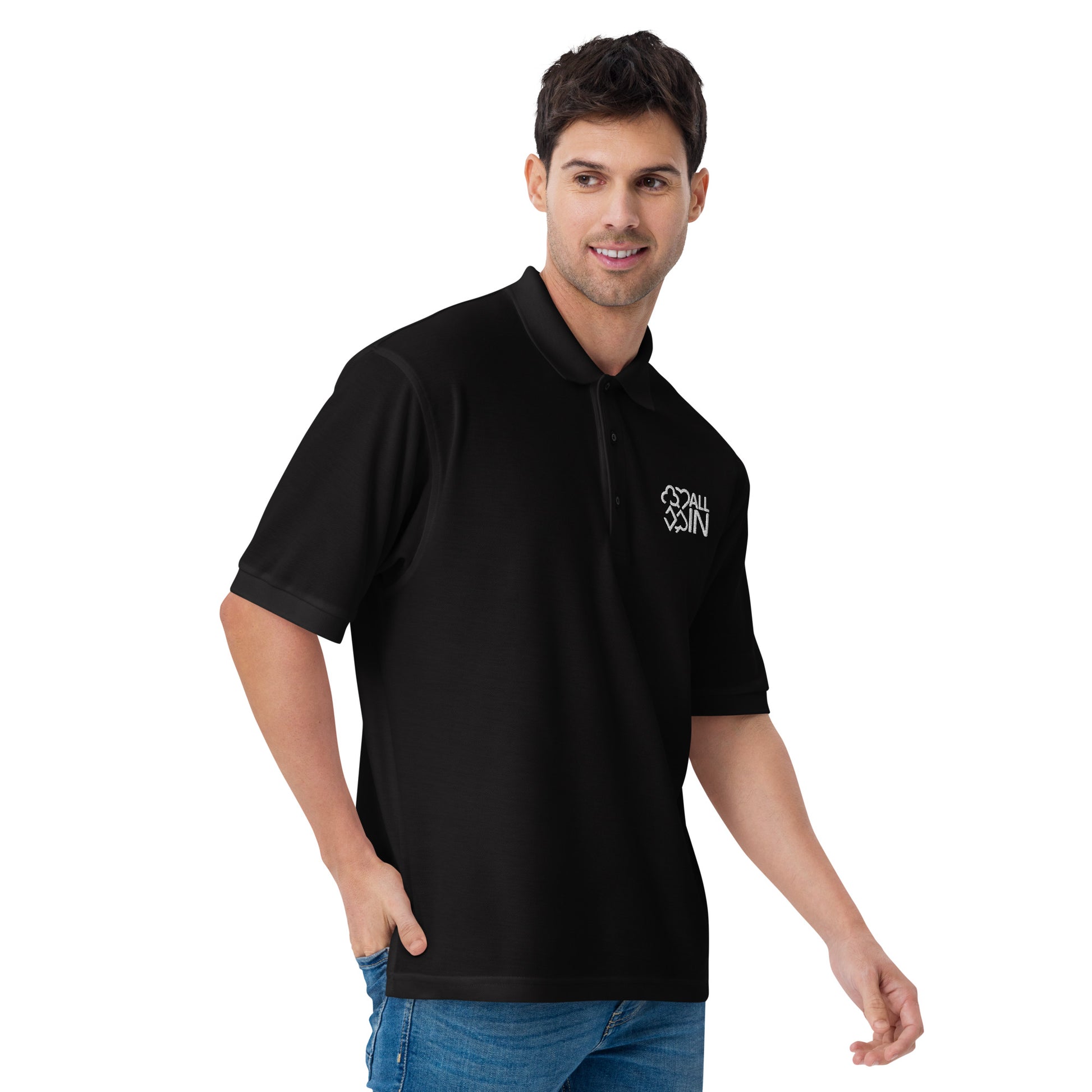 All In Performance Polo - Available in White & Black (All Sizes) - Just $29.95! Shop now at AllInCupHolder.com